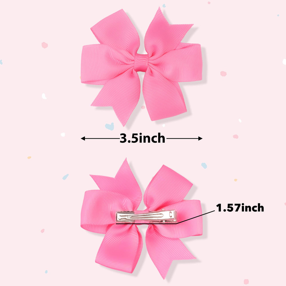 CÉLLOT grosgrain ribbon bow with secure clip for all-day styling.