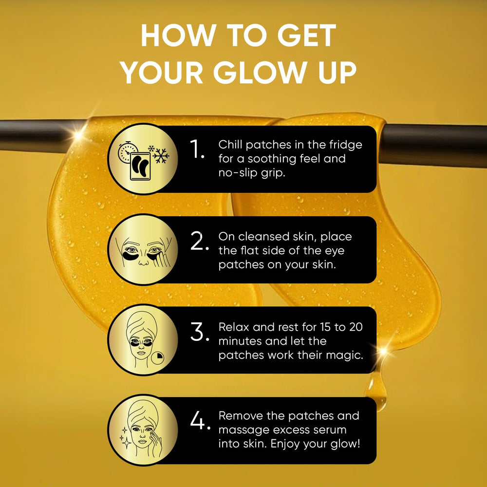 CÉLOR under-eye patches on eye area demonstrates easy fit and adherence