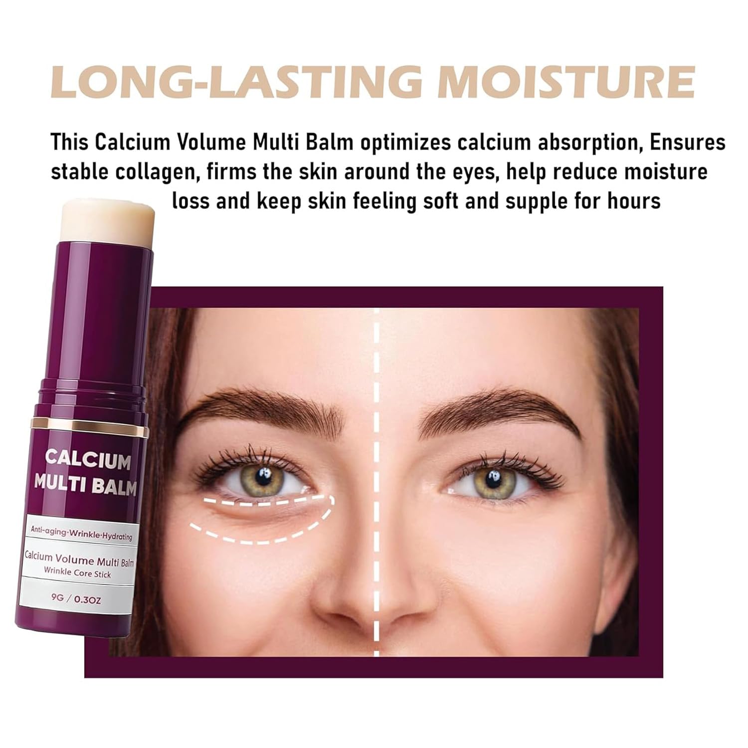 Cemenrete Calcium Multi Balm hydration shot suggests long-lasting comfort for dry areas.