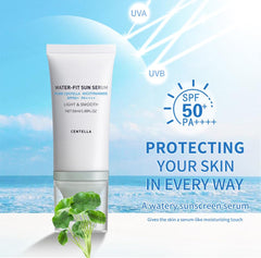 Centella Sunscreen SPF50 provides strong UV defense for outdoor activities.