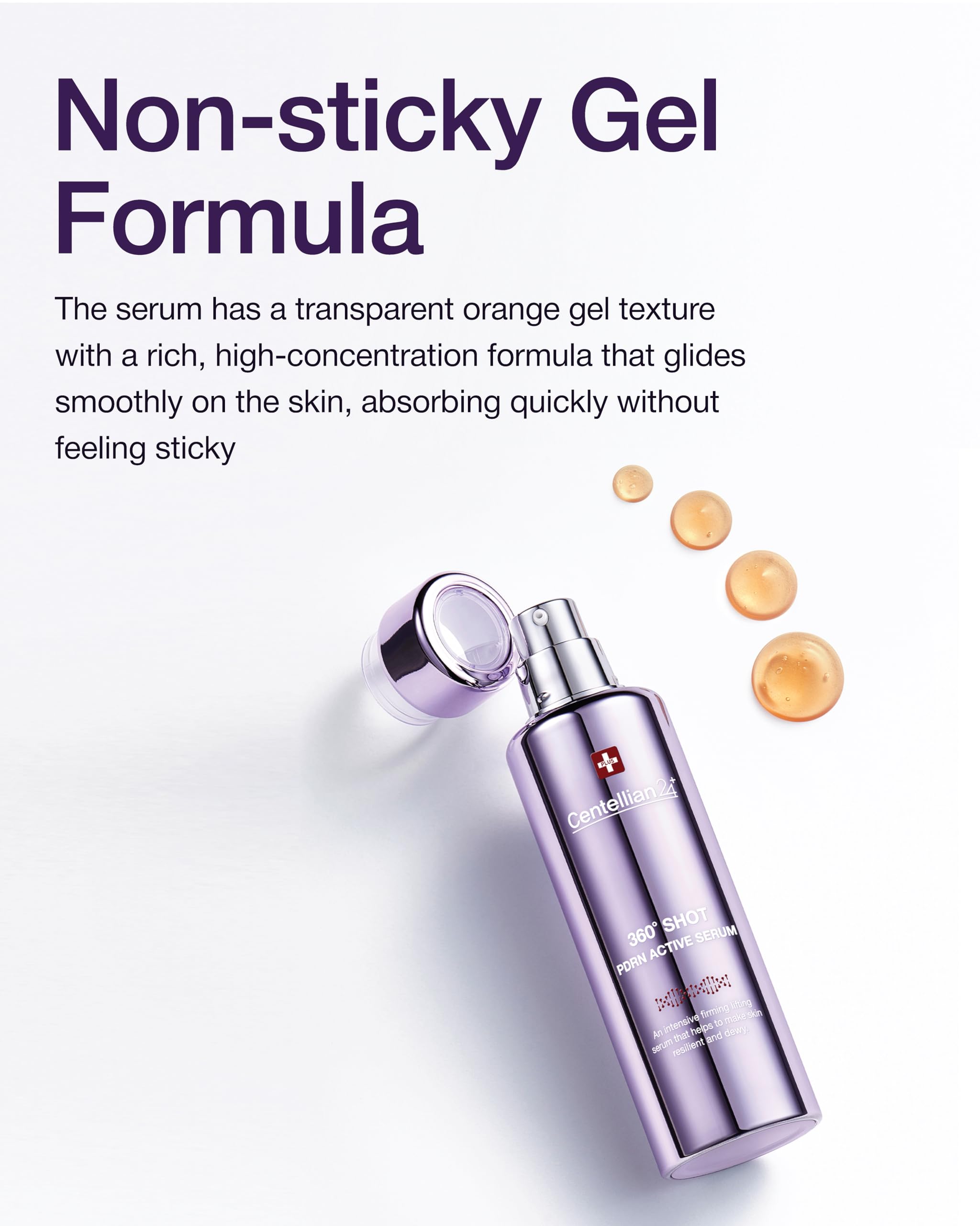 Centellian 24 serum application on cheek demonstrates quick absorption and non-greasy feel.
