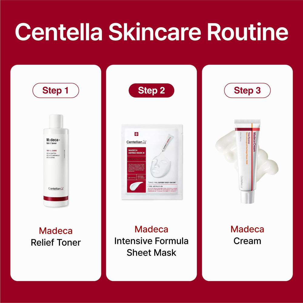 CENTELLIAN 24 Madeca Derma Mask 24-hour hydration boost for skin.
