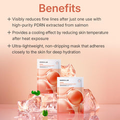 Centellian 24 Madeca Lab PDRN mask sheets close-up shows smooth texture and hydration.