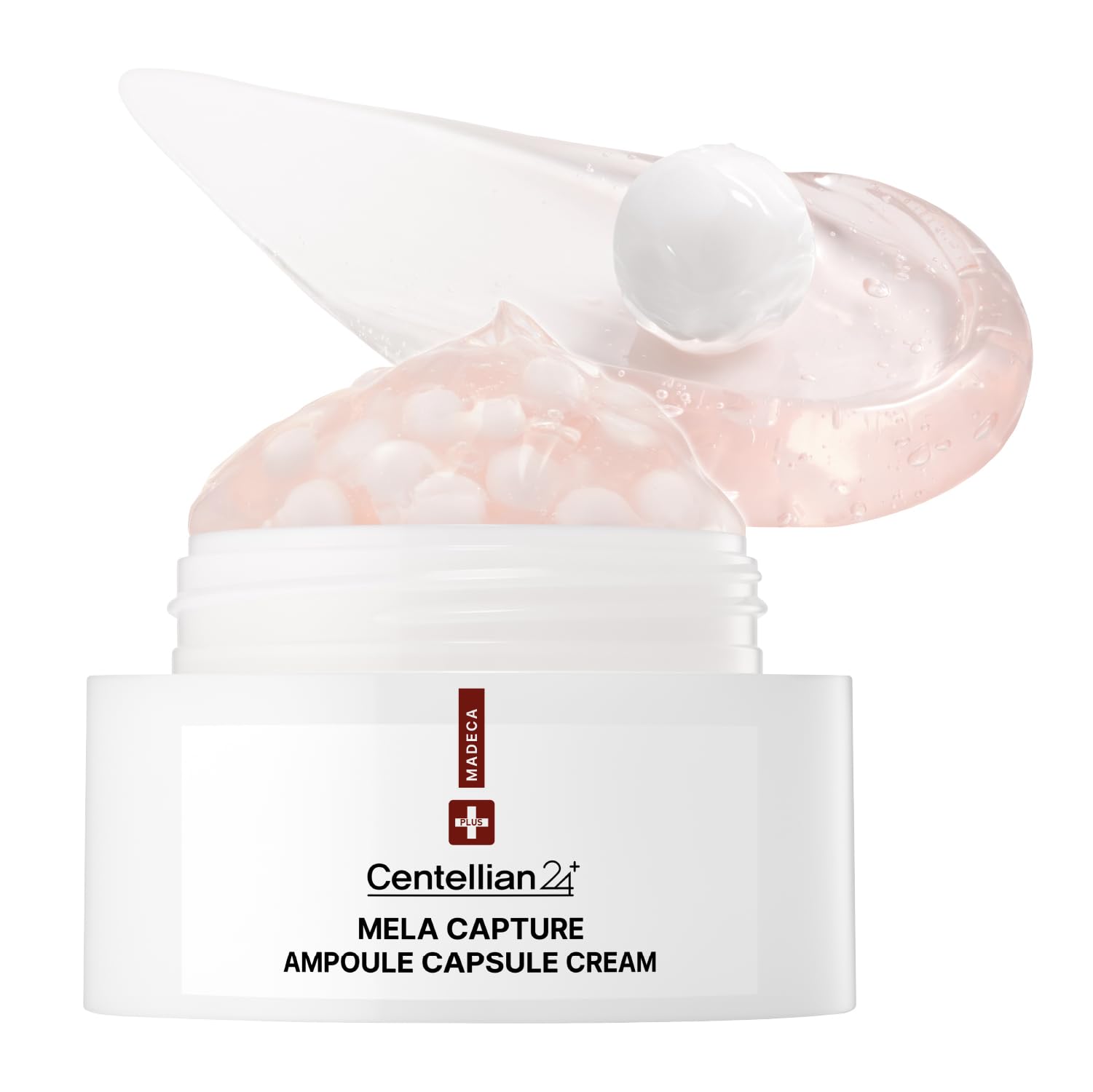 CENTELLIAN 24 Madeca Mela Capture Ampoule Capsule Cream bottle pour supports daily hydration and radiant skin.