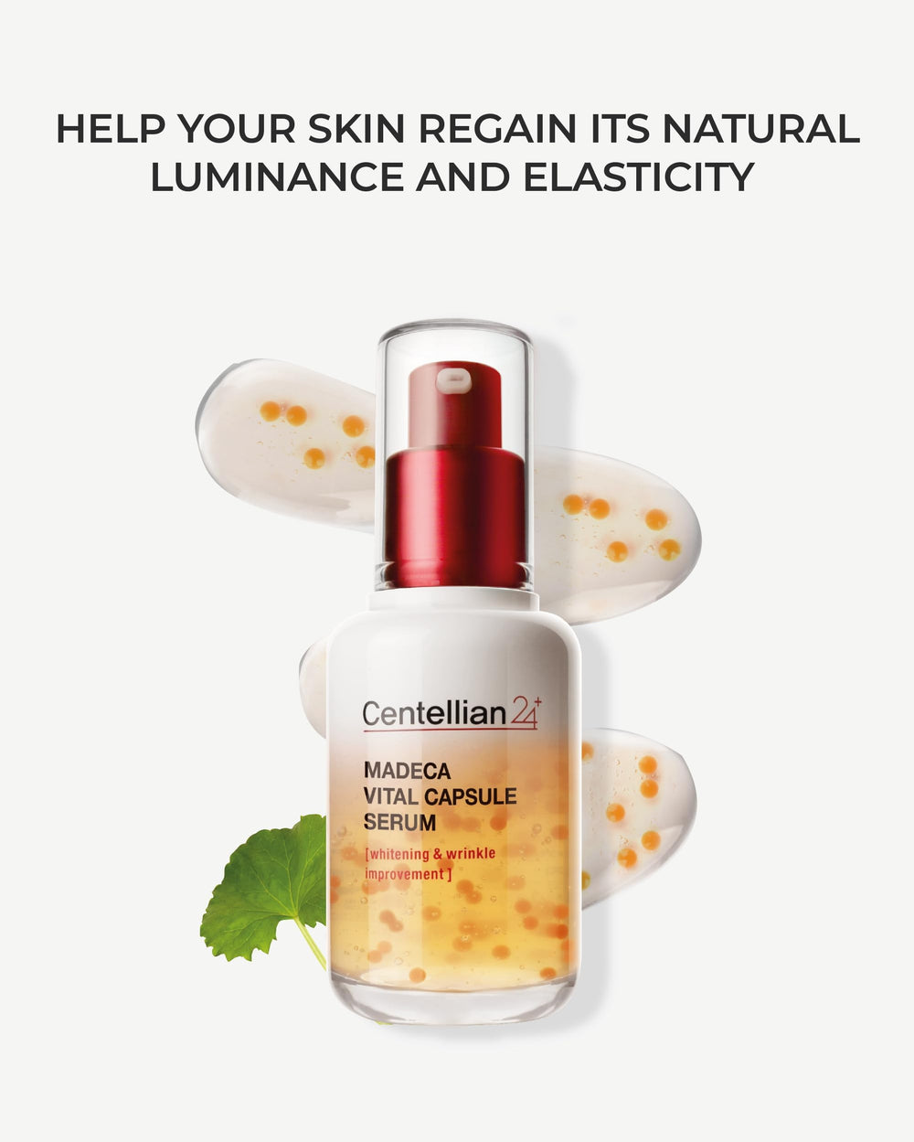 Centellian 24 Vital Capsule Serum bottle-application demonstrates easy daily use.