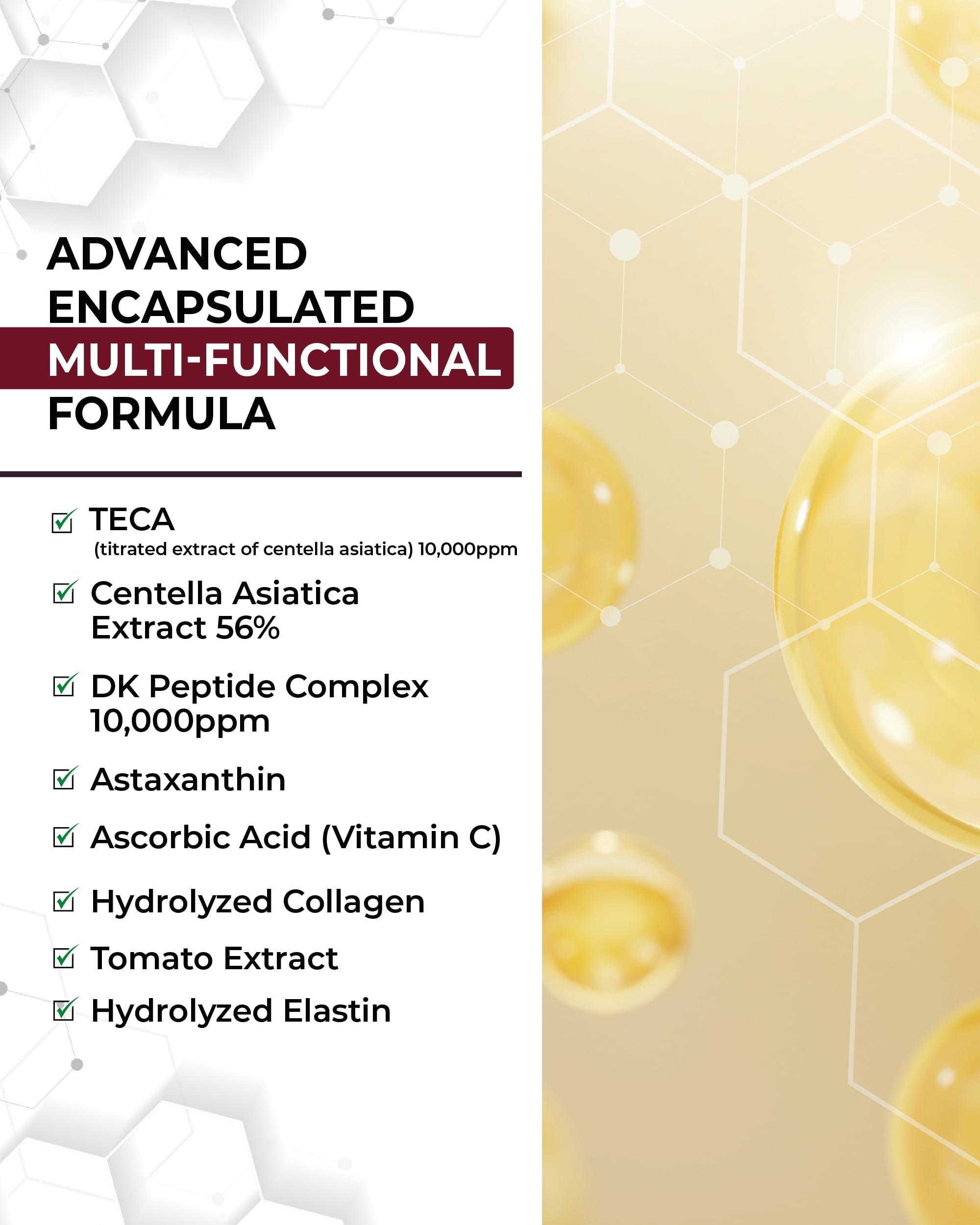 Centellian 24 Vital Capsule Serum ceramide-film-absorption image emphasizes deeper penetration.