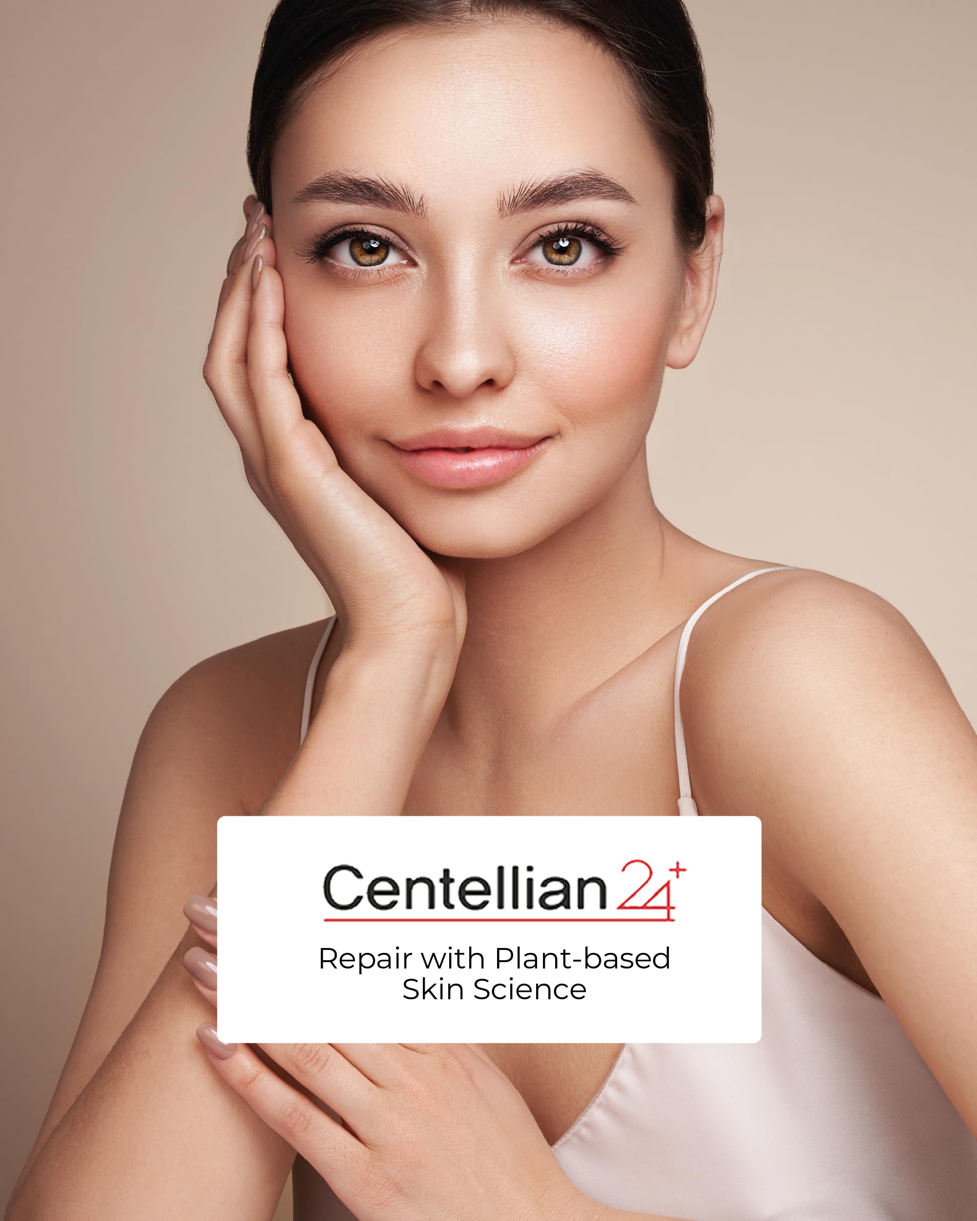 High TECA concentration and Centella asiatica imagery highlighted by Centellian 24