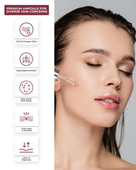 Closeup of a spot-size before-and-after focus using Centellian 24 ampoule
