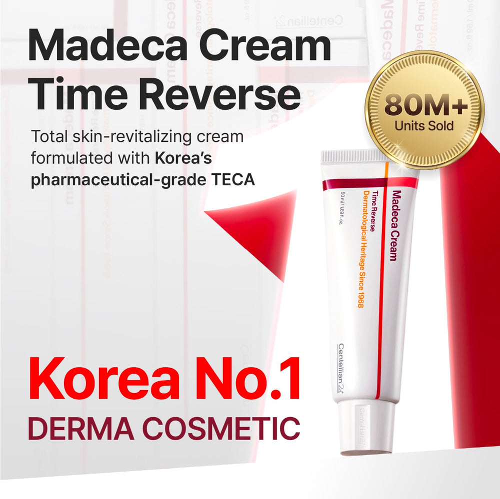 CENTELLIAN24 Madeca Cream Time Reverse Season7 outer carton highlights premium anti aging skincare.