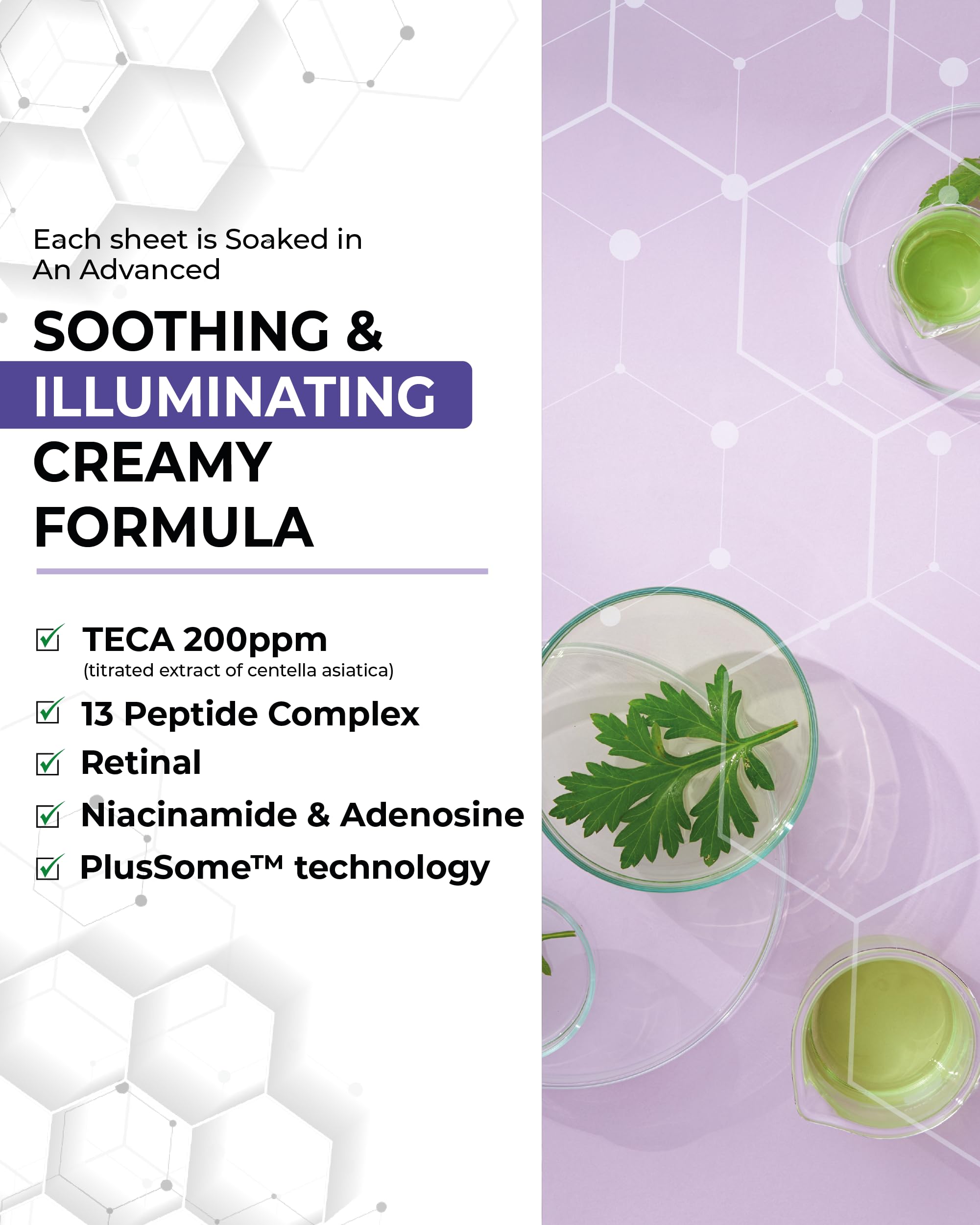 CENTELLIAN 24 Madeca Mask TECA Niacinamide Retinal promotes soothing, anti-wrinkle support for delicate skin.