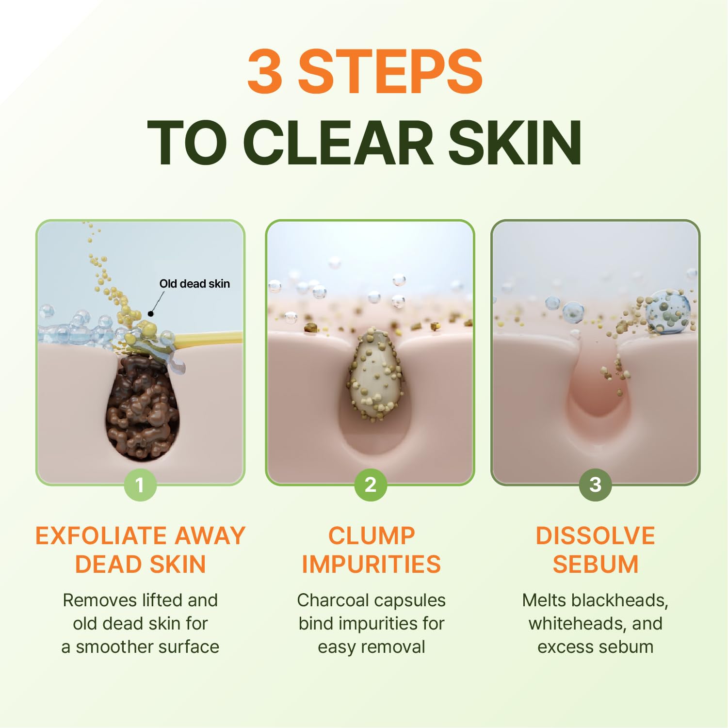 Centellian 24 Madeca Matcha Toning Peeling Gel application scene emphasizes pore care.