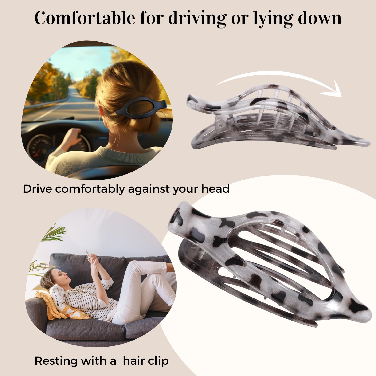 CENTSTAR flat-back comfort clip reduces pressure during long wear.