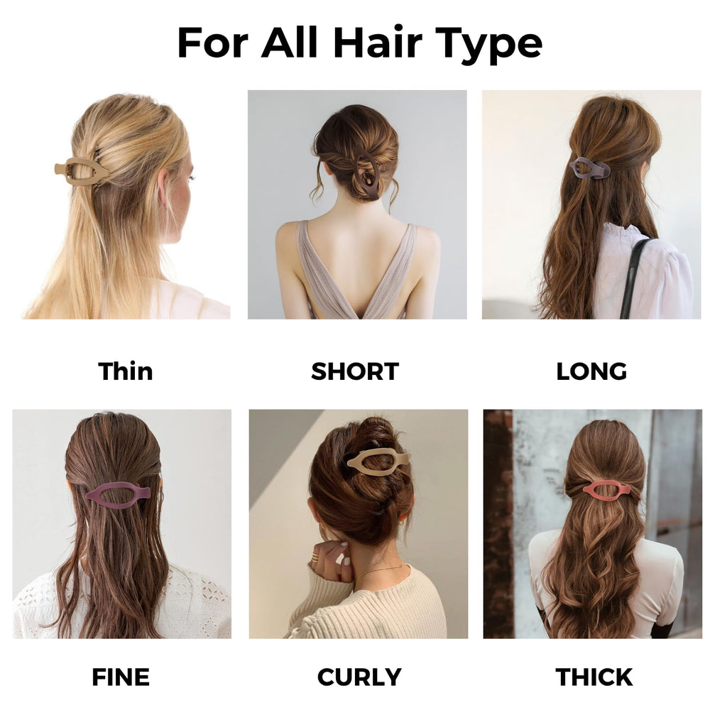 CENTSTAR French-style matte barrette adds chic flair to any look.