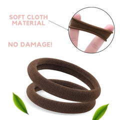 CENTSTAR large soft jumbo hair ties secure thick strands without crease or damage.
