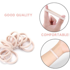CENTSTAR large soft nylon elastic hair ties reduce snag and pull