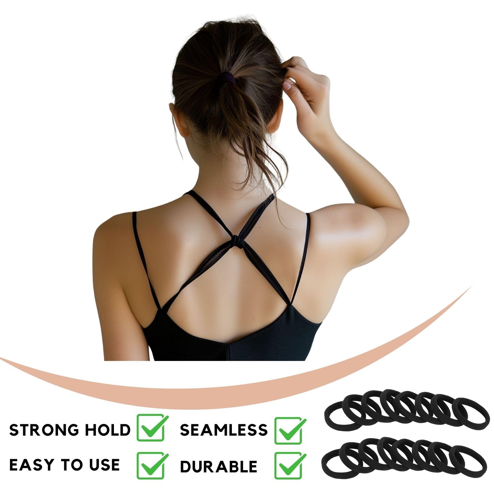 CENTSTAR no-damage hair ties protect hair during styling for daily wear