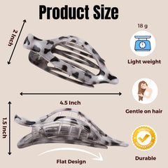 CENTSTAR tortoiseshell-pattern closeup clip offers timeless style.