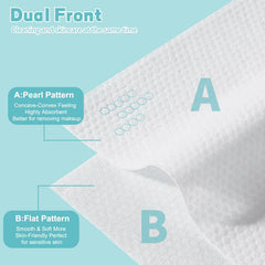 CenYouful disposable face towel shows wet-dry dual-use capability for makeup removal.