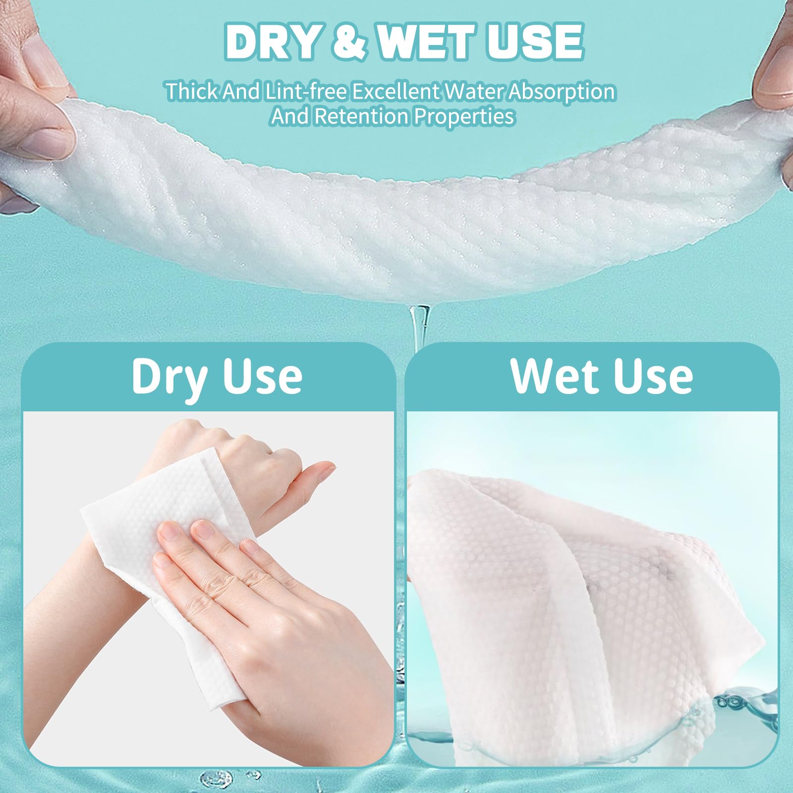 CenYouful pop-up dispense pack enables easy grabbing of towels during routines.