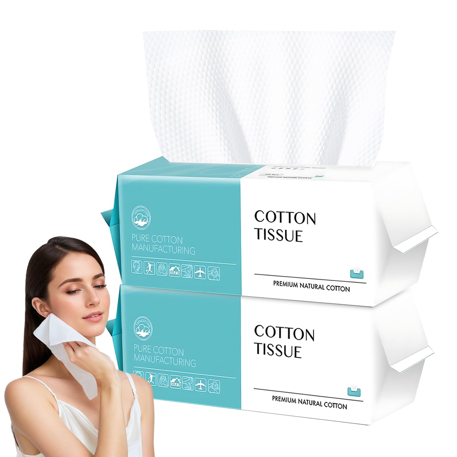 CenYouful disposable face towel with soft cotton texture for gentle skincare routines.
