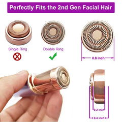ceooe 18K gold plated surface provides gentle, efficient facial hair removal