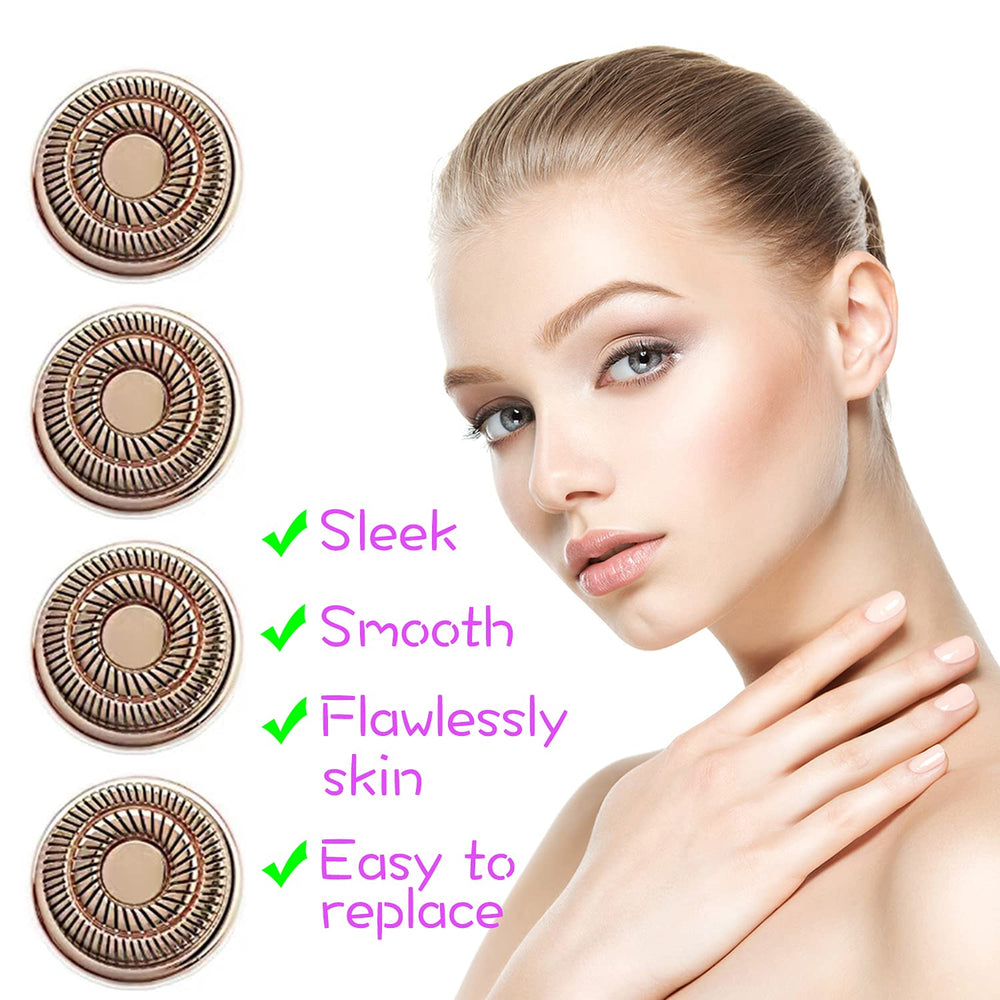 ceooe Gen2 replacement head in use on face showing smooth grooming results