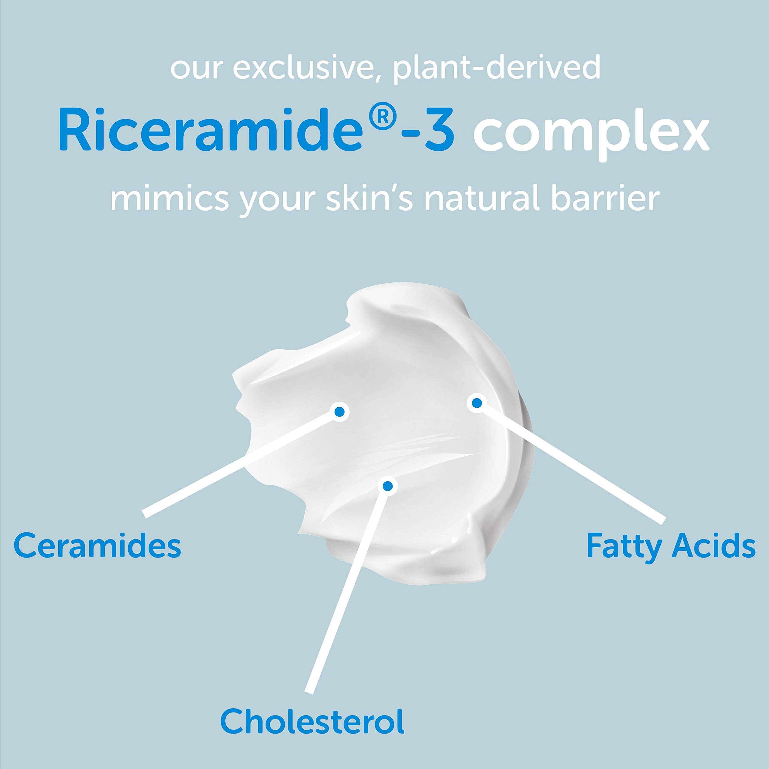Ceramedx packaging beside daily morning essentials for daily moisture.