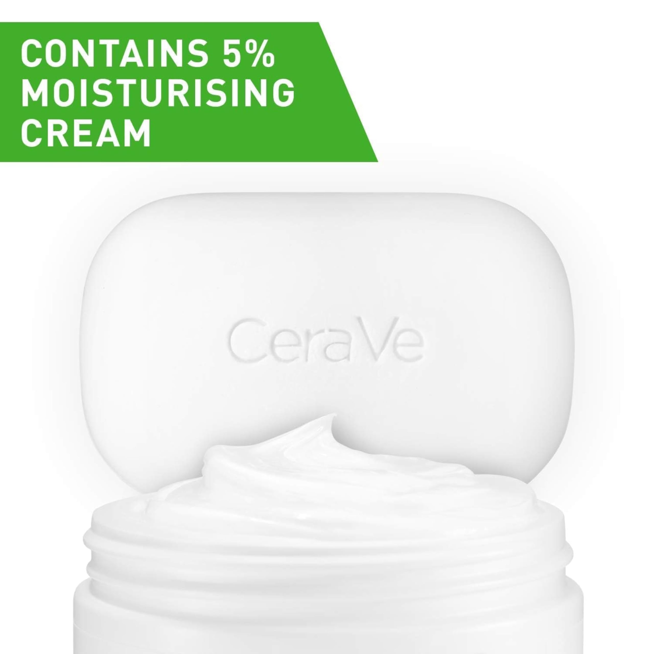 CeraVe Hydrating Cleansing Bar packaging sealed carton, fragrance-free option for sensitive skin.