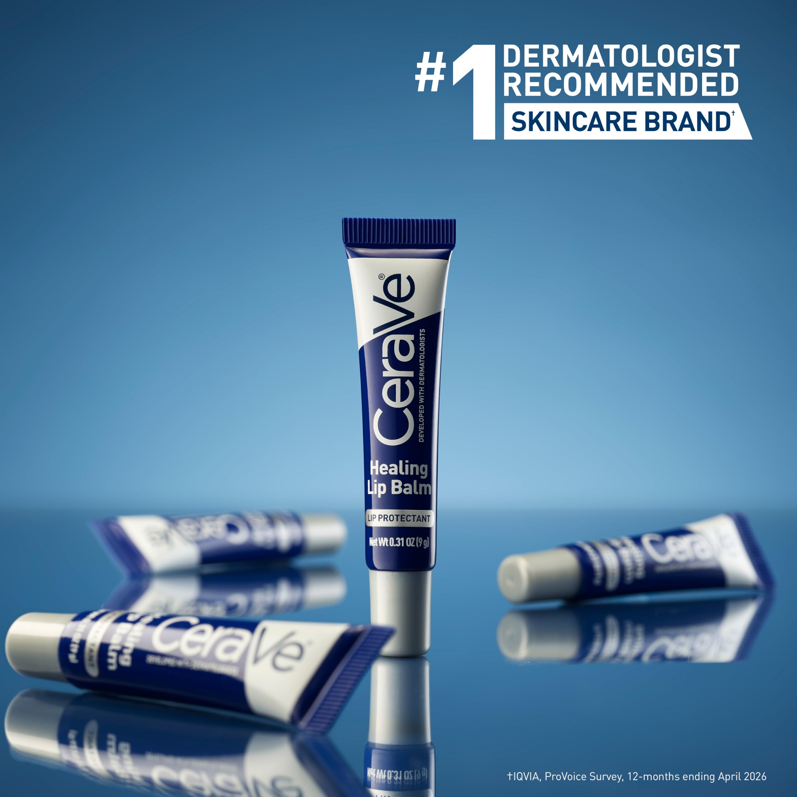CeraVe application on lips demonstrating instant soothing hydration