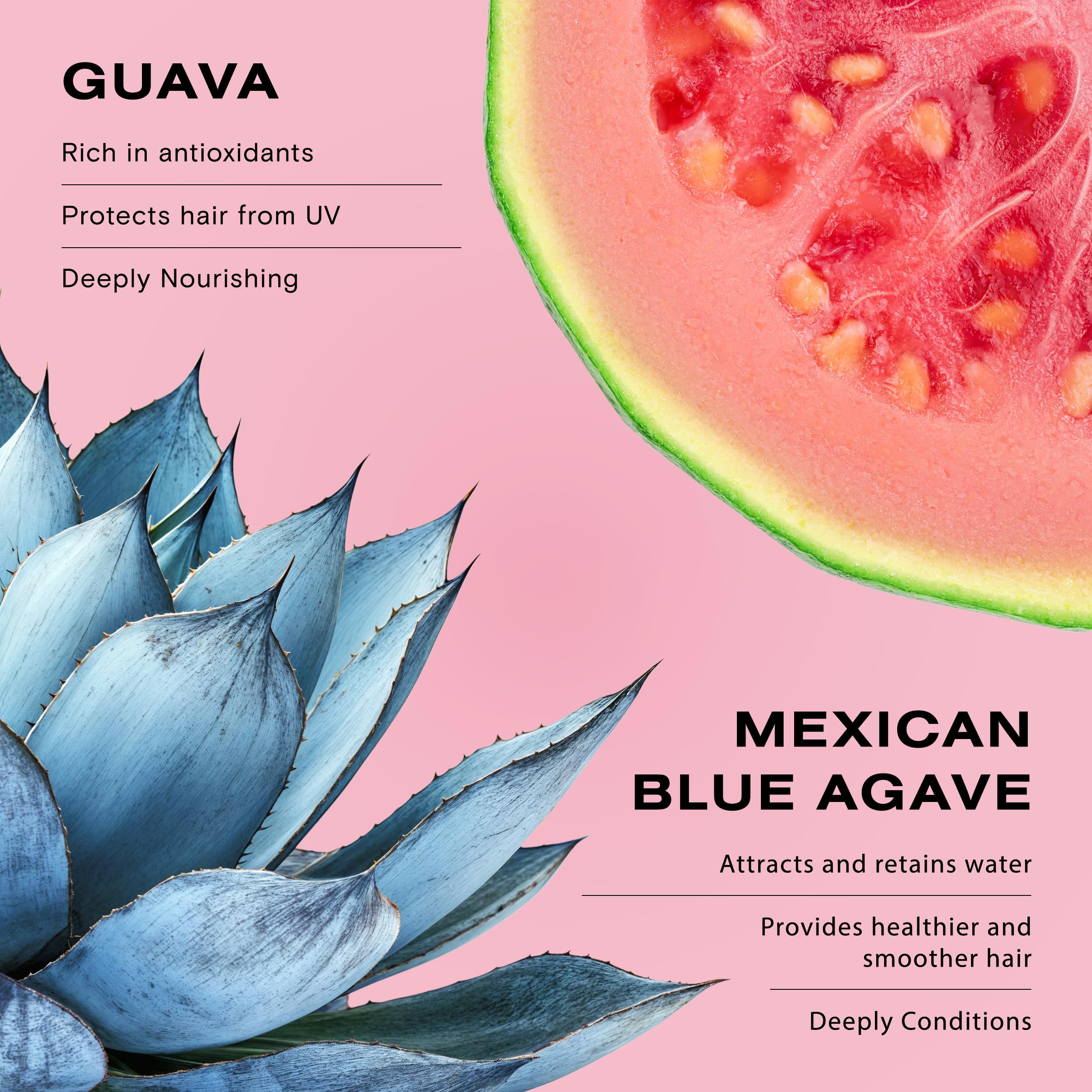 Ceremonia Guava Leave-In hair shine after use reveals silky, healthy-looking strands.