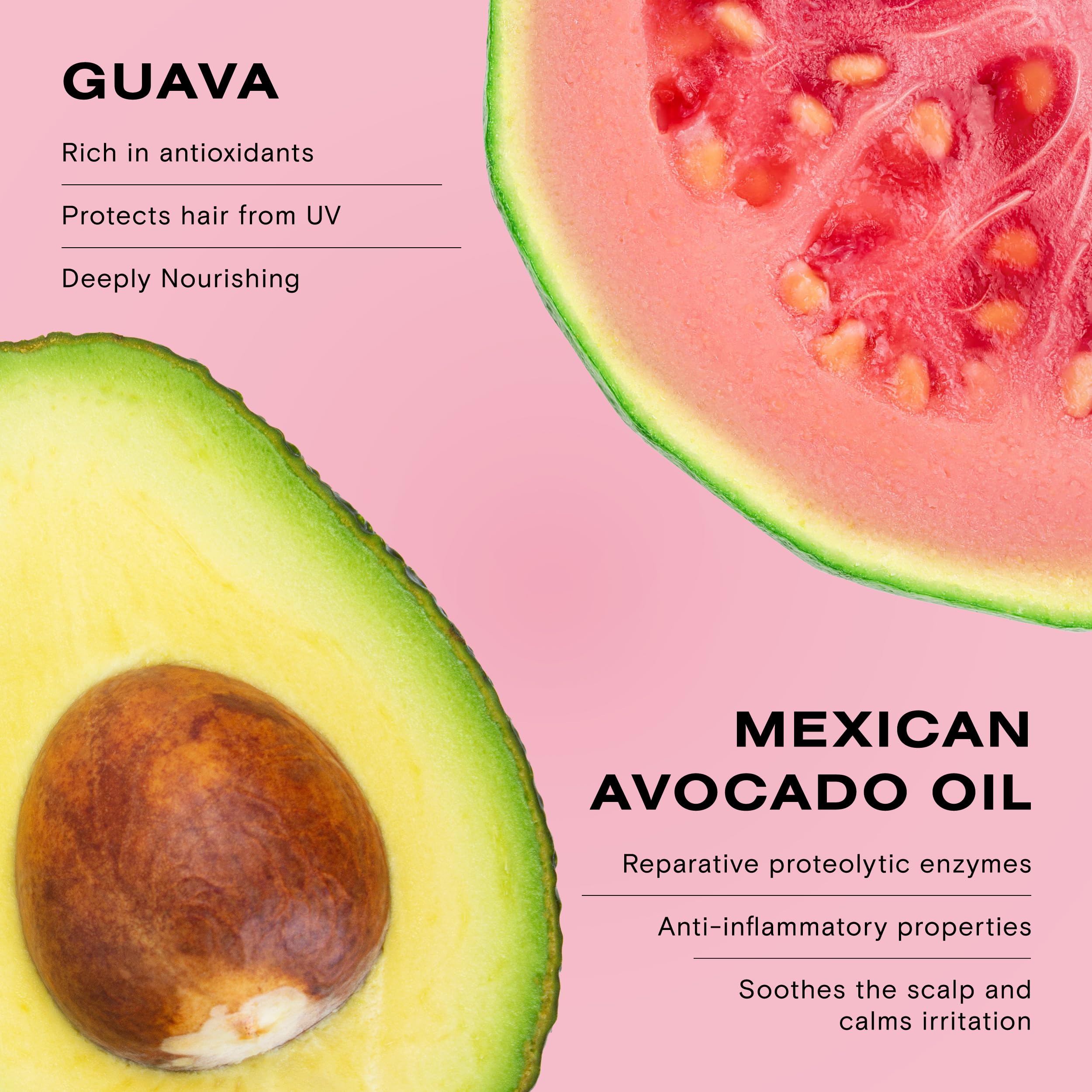 Ceremonia Guava Rescue Spray frizz-shine delivers smoother, glossy hair with a lightweight feel.