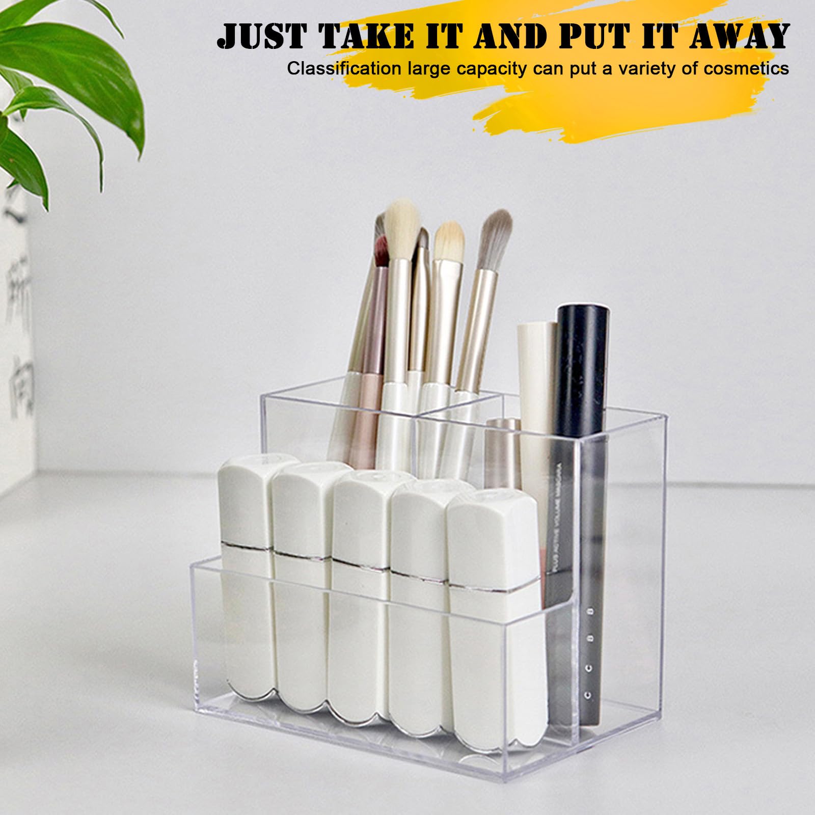 Cerpourt Clear Acrylic Desk Setup Accent enhances workspace aesthetics and organization