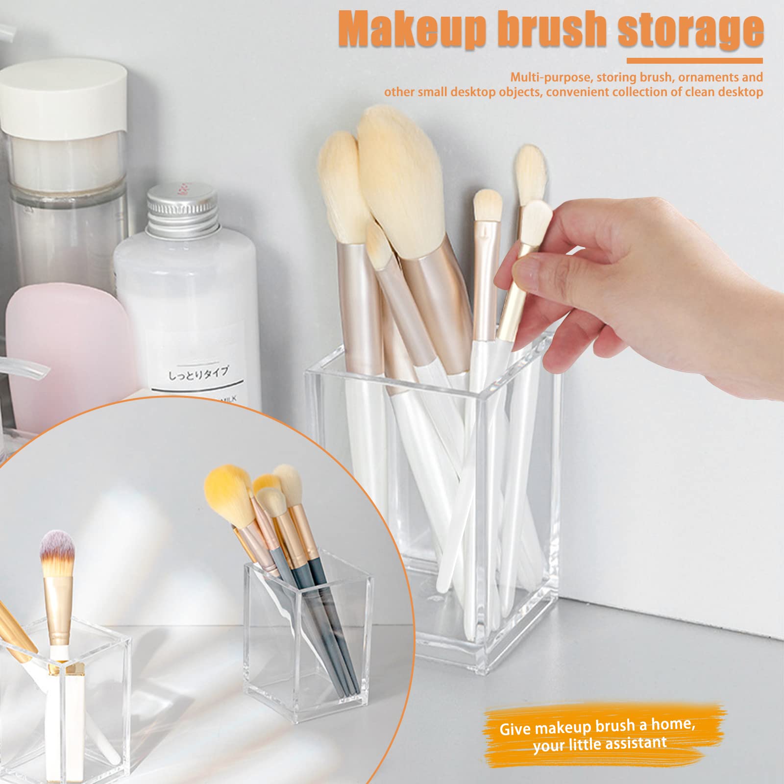 Cerpourt multipurpose desk storage for makeup, markers, and nail polish.