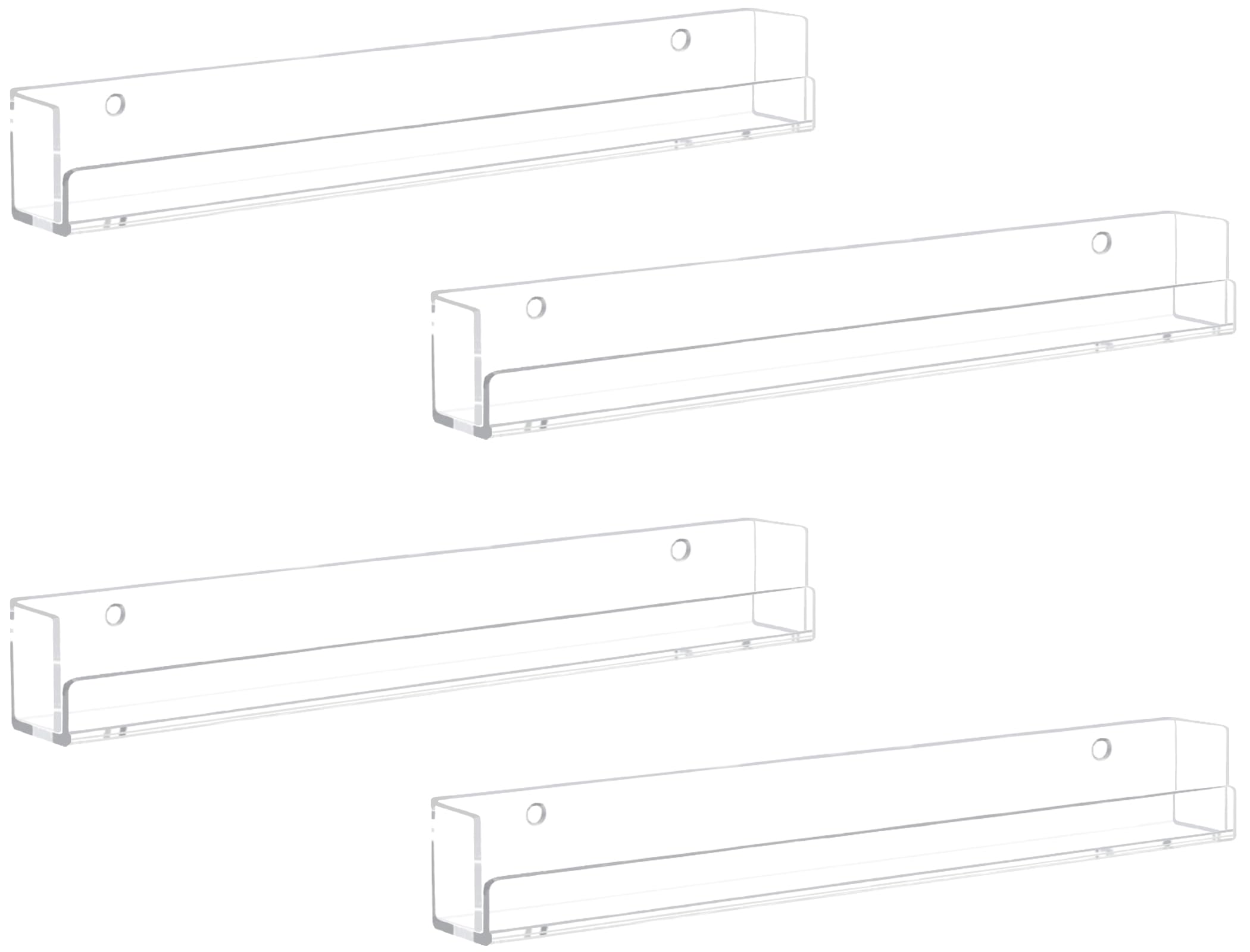 Cerpourt nail polish rack with mounting hardware ensures a sturdy wall display.