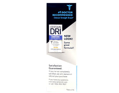 Certain Dri A.M. solid fragrance-sheen reveals a refreshing scent.