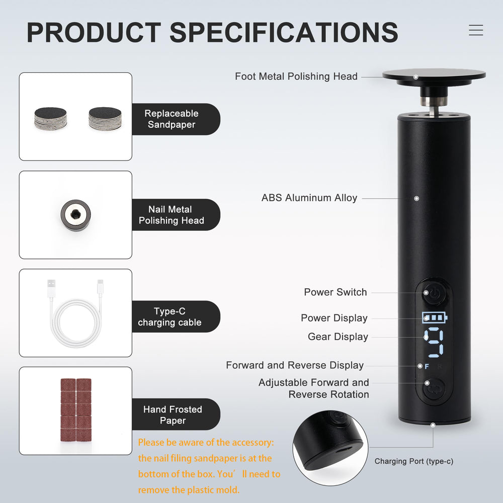 Cesekao foot callus remover beside charging cable highlights rechargeable design and USB-C charging convenience.