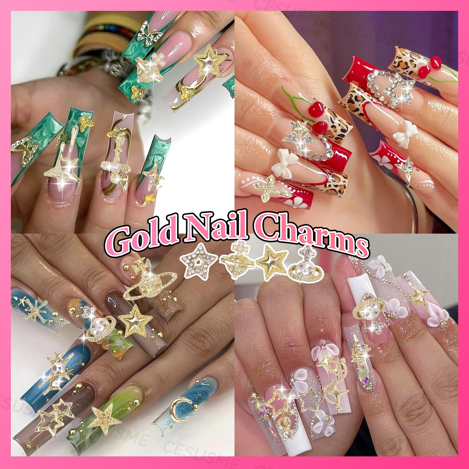 CESUSME 130-piece set is curated for varied nail art ideas and creative experimentation