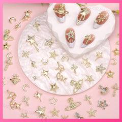 CESUSME easy-to-use nail charms application demonstrates quick adhesion after surface prep