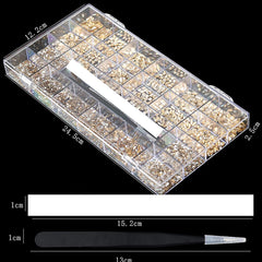 CESUSME flatback glass gems champagne easy to apply on nails and crafts
