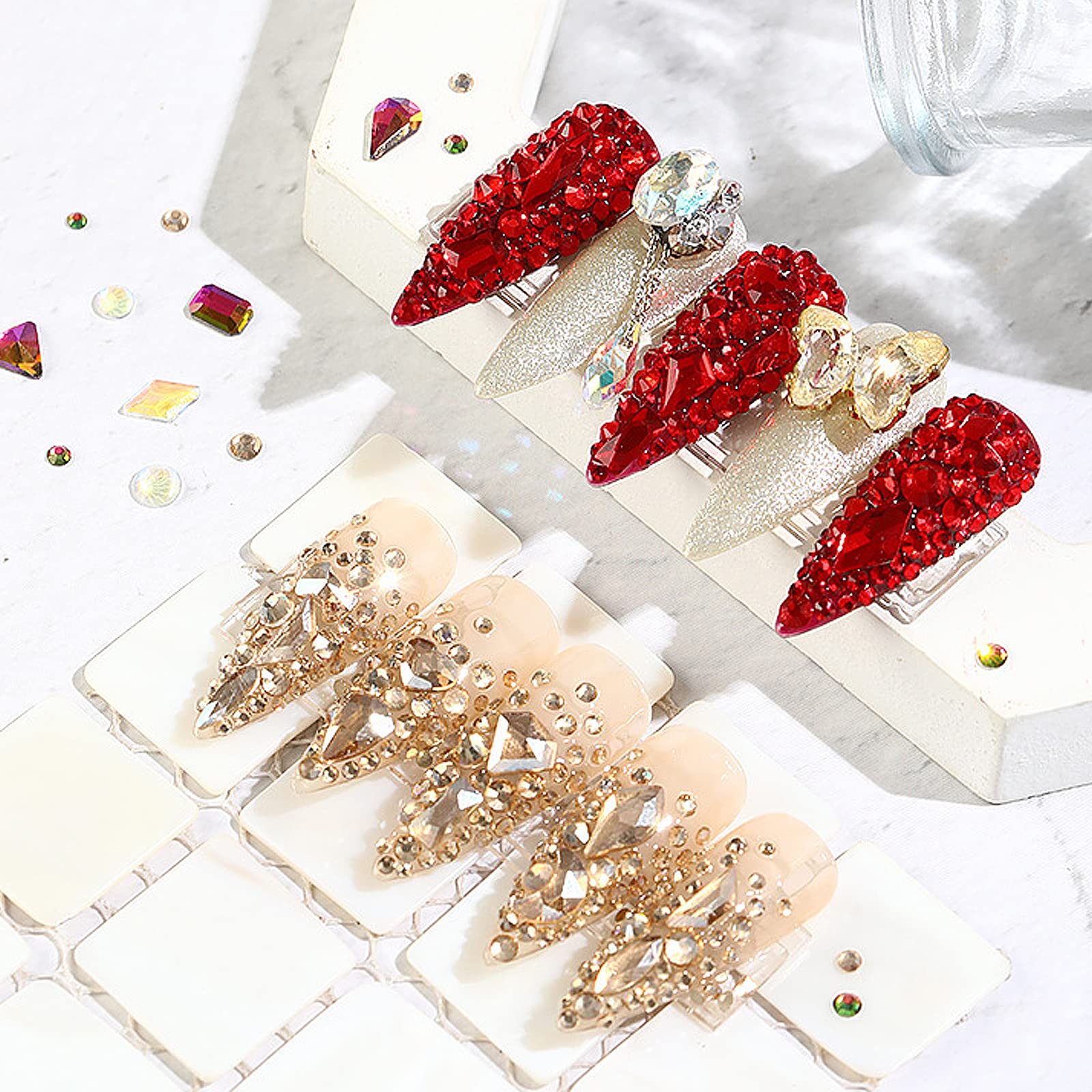 CESUSME multi-shapes kawaii rhinestones versatile gems for creative projects