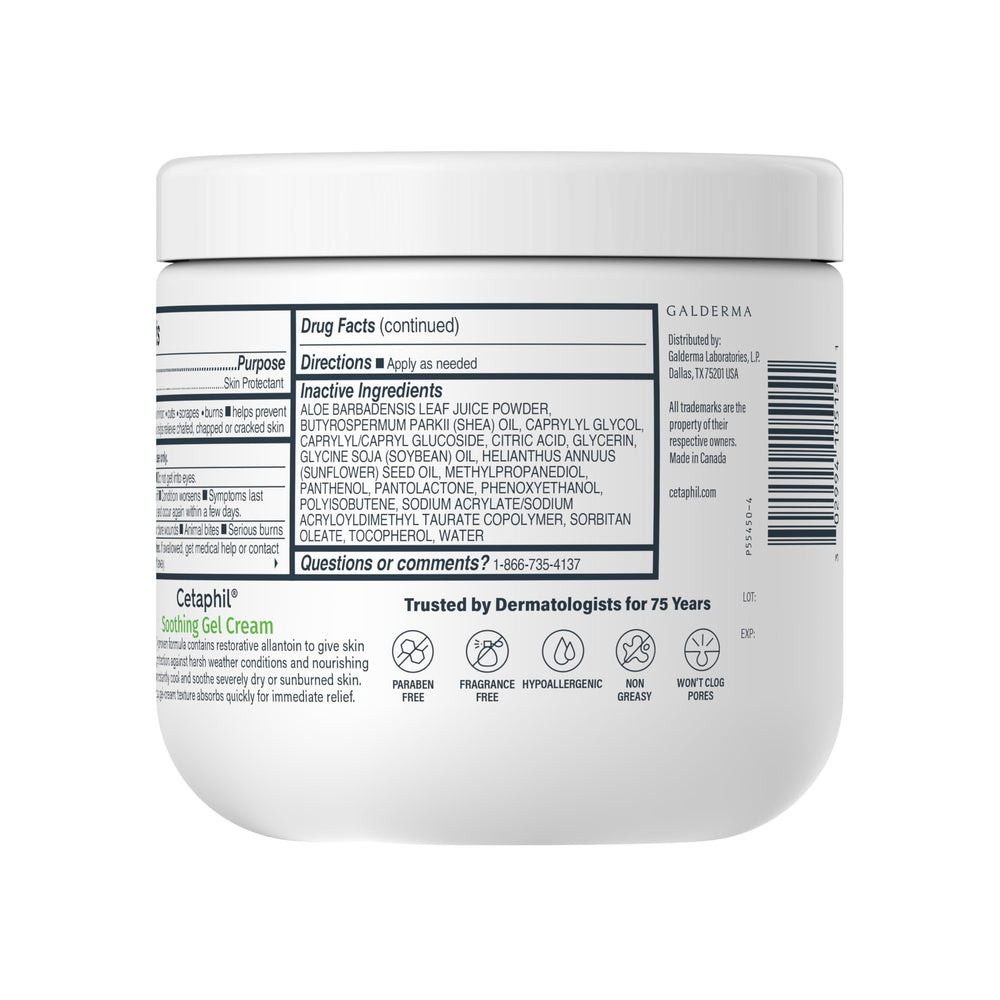 Cetaphil gel-cream for sensitive skin glides on during morning routine.
