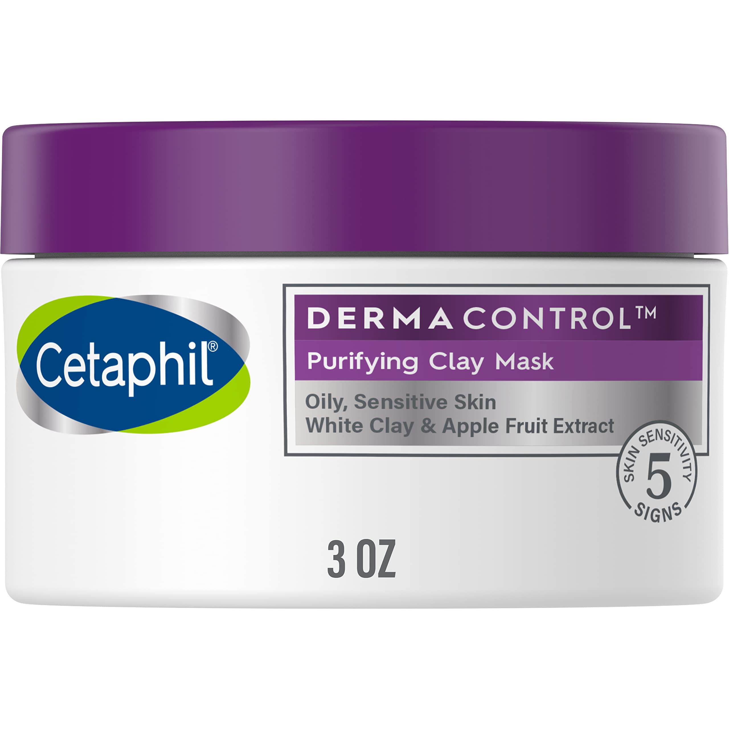 Cetaphil clay mask texture close-up showing creamy formula for purified pores