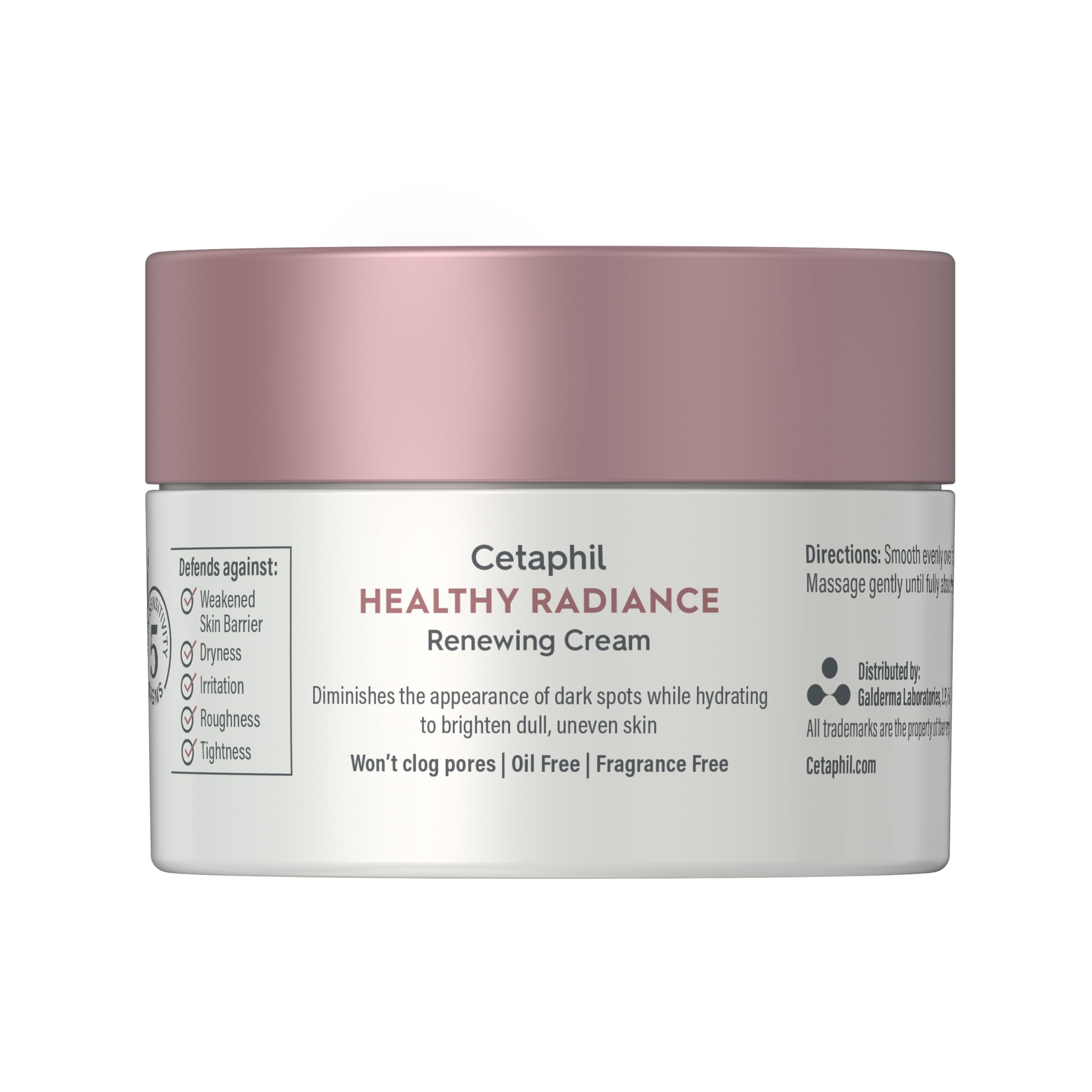 Cetaphil dark spots improvement depiction implies gradual complexion refinement.