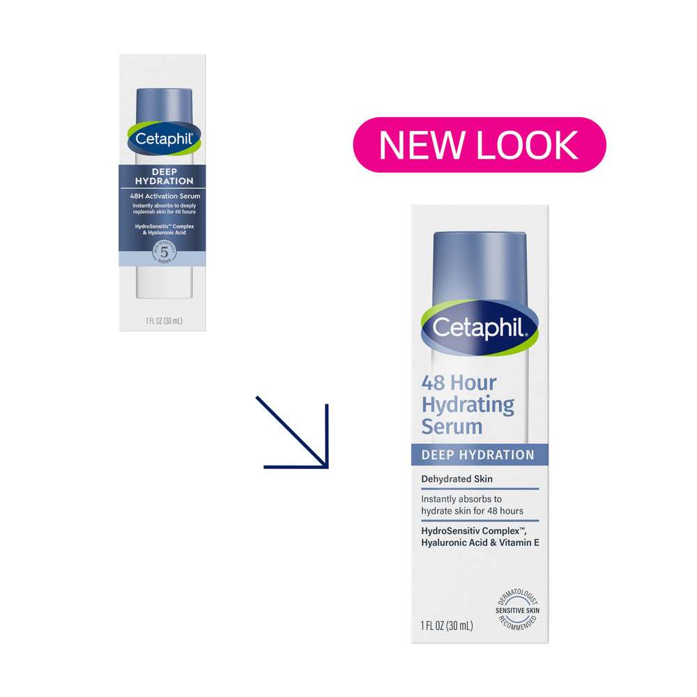 Cetaphil Deep Hydration serum pump enables precise, convenient layering.