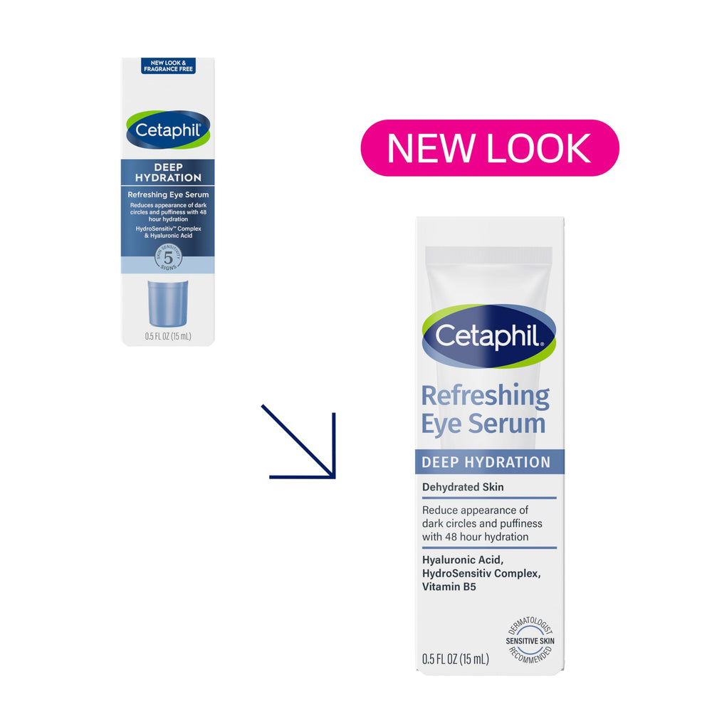 Cetaphil eye serum applicator tip for gentle orbital massage
