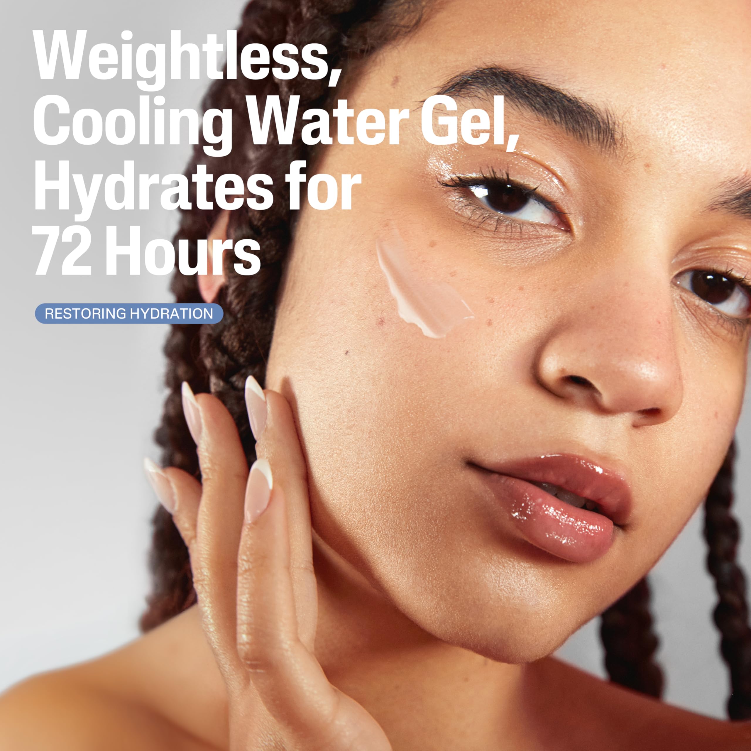 Fragrance-free label highlights suitability for sensitive skin.