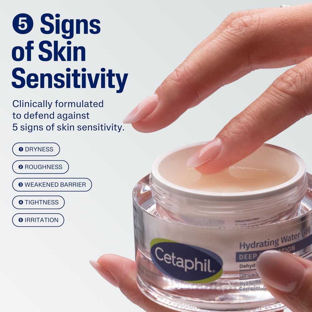 Cetaphil Deep Hydration Water Gel in a daily routine for morning hydration.