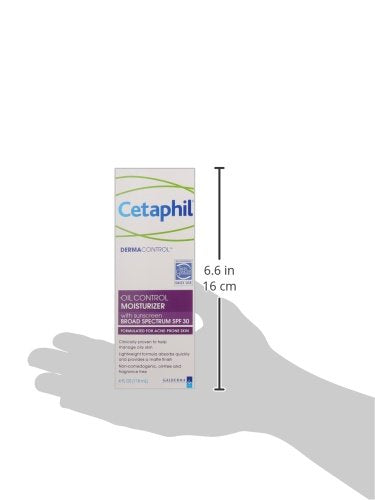 Cetaphil Dermacontrol product shot emphasizes fragrance-free, paraben-free formula.