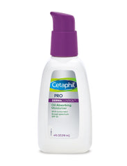Cetaphil Dermacontrol matte-finish bottle closeup highlights shine reduction.