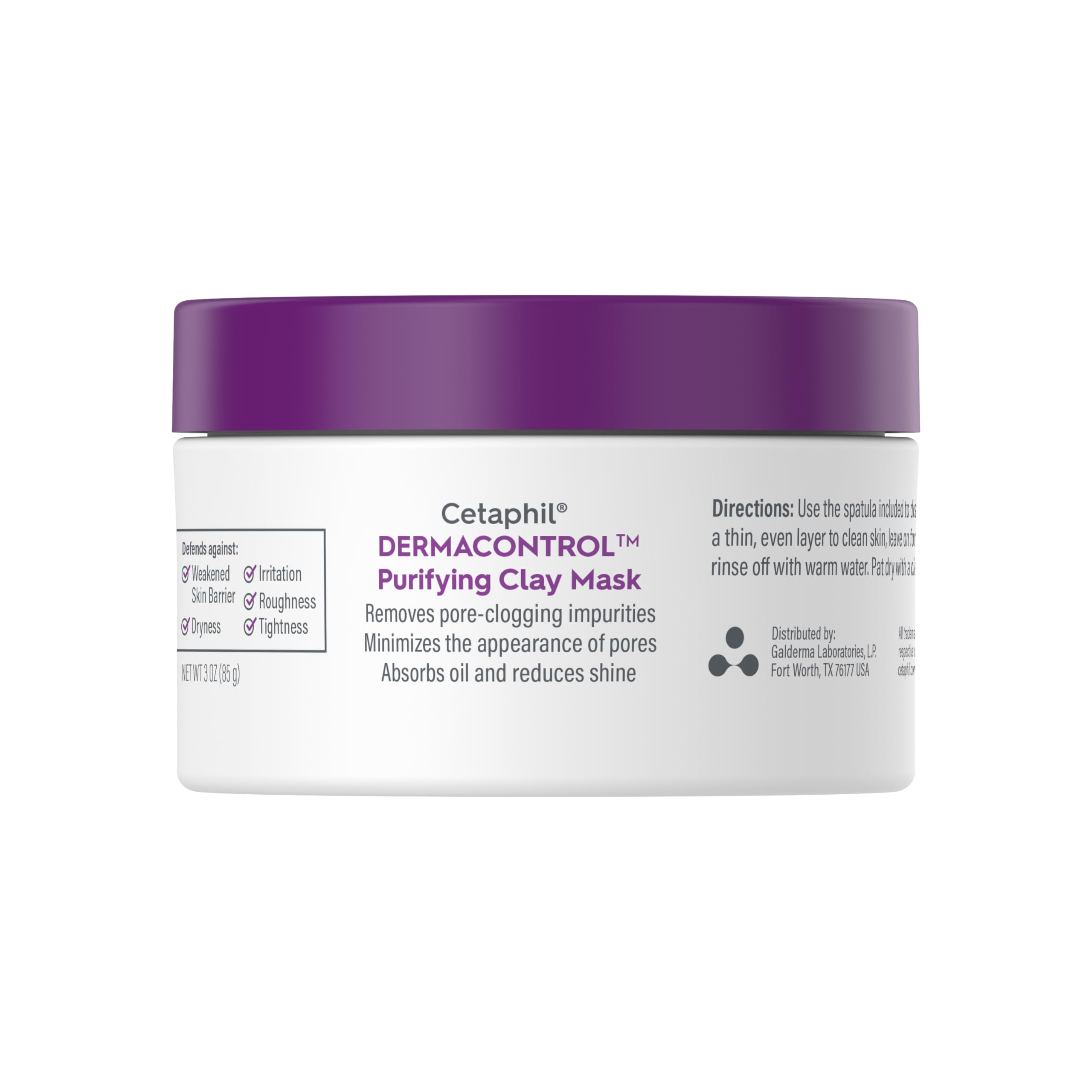 Cetaphil Dermacontrol 3oz packaging close-up communicates compact, travel-friendly design